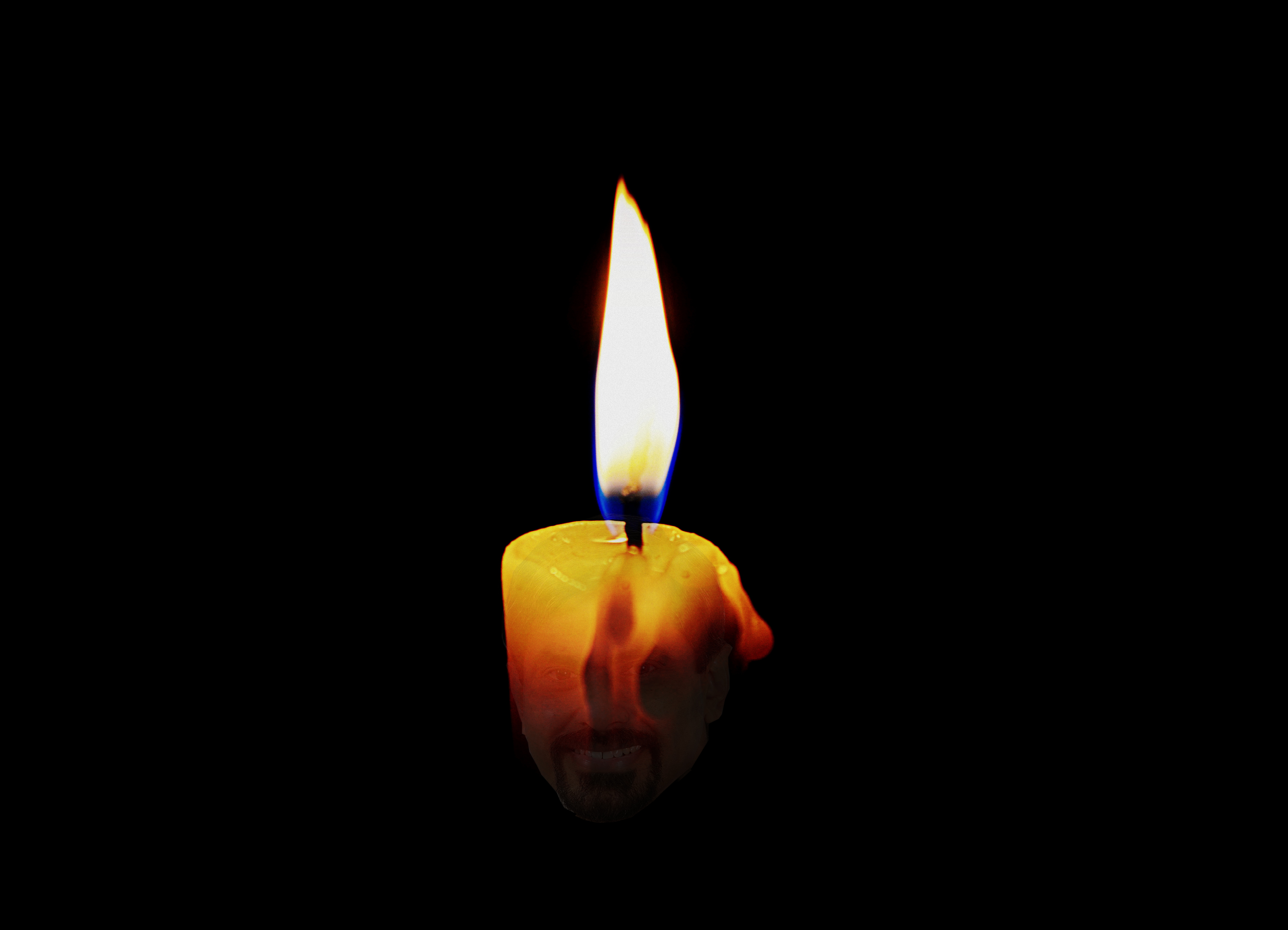 With Candle in Dark